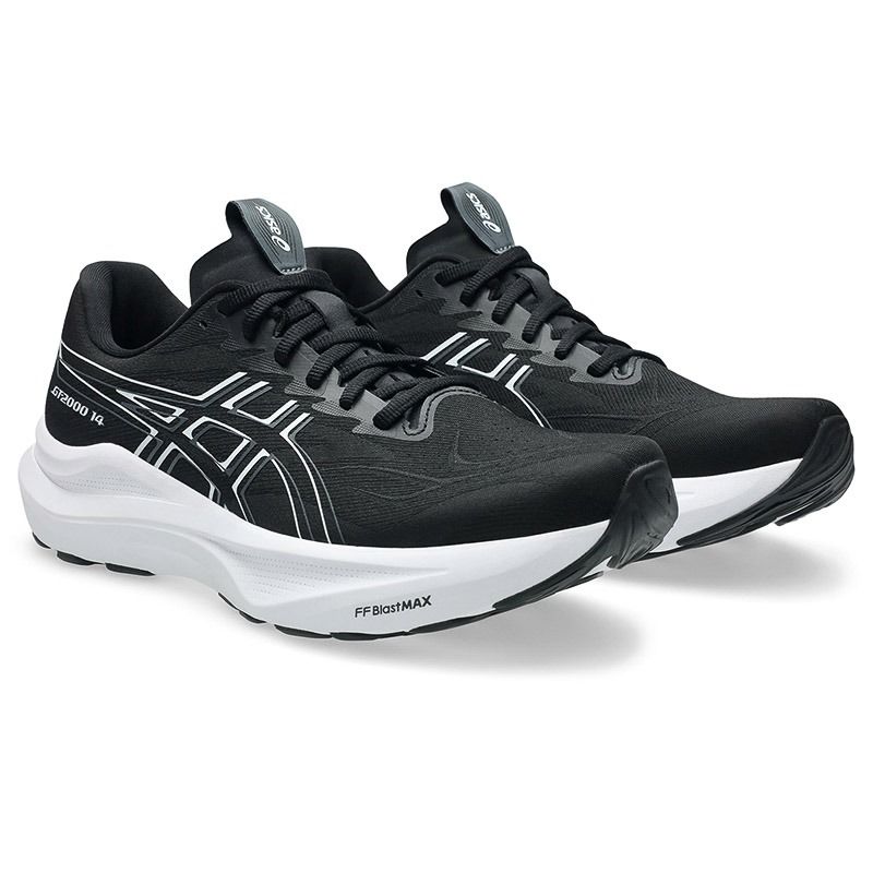 Men's Black ASICS GT-2000 14 Running Shoes from O'Neills.