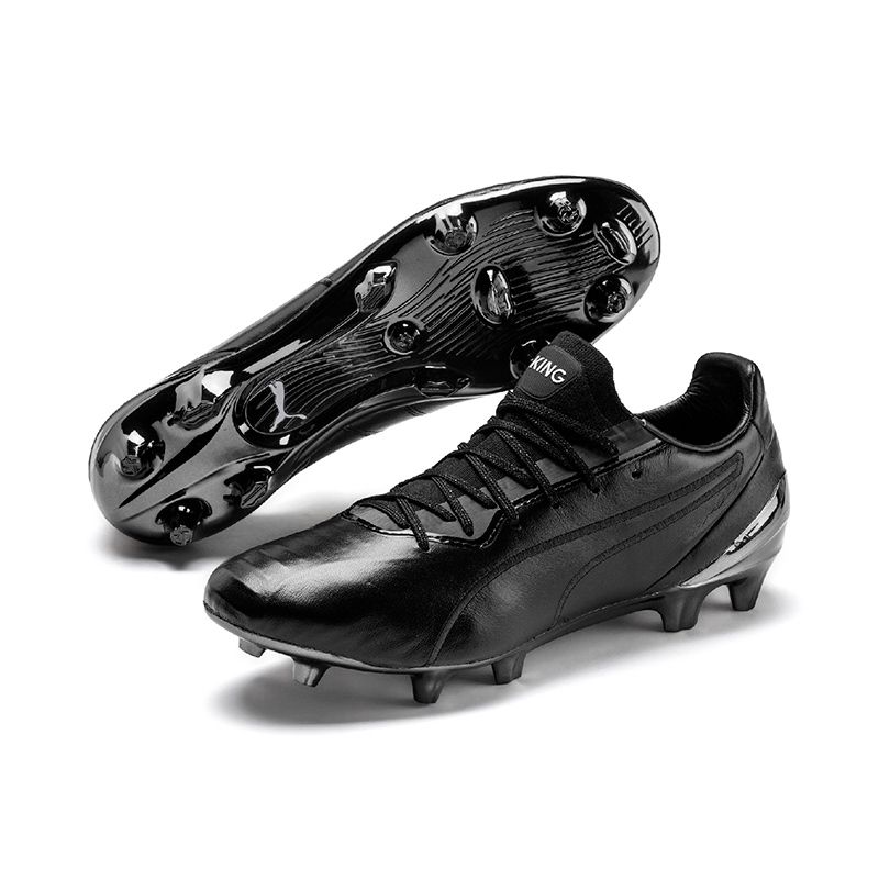 Men's Puma King Platinum FG/AG Football Boots Black / White | oneills.com