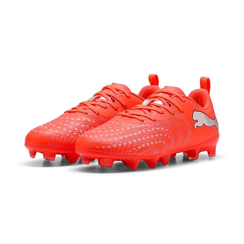 Flo Orange Puma Youth future 9 football boots from O'Neills.