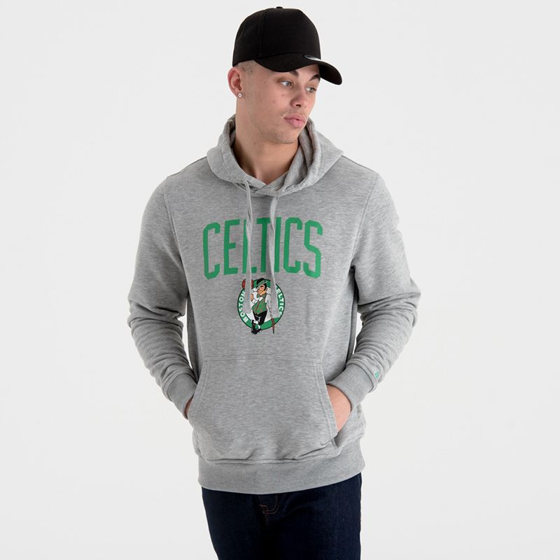 New Era Men S Boston Celtics Pullover Hoodie Grey Green Oneills Com International