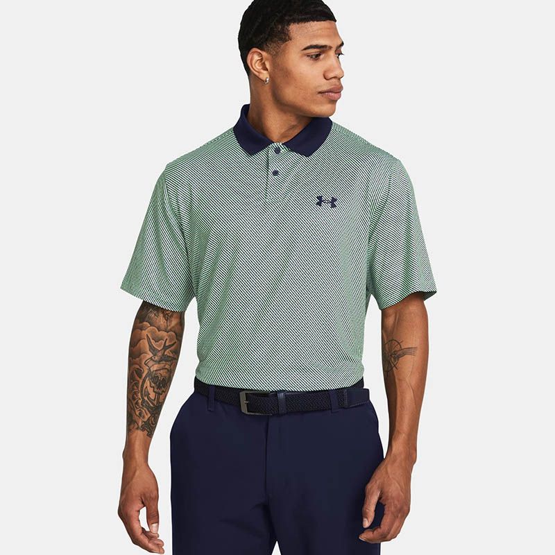 Green Under Armour Men's Performance 3.0 Polo from O'Neills
