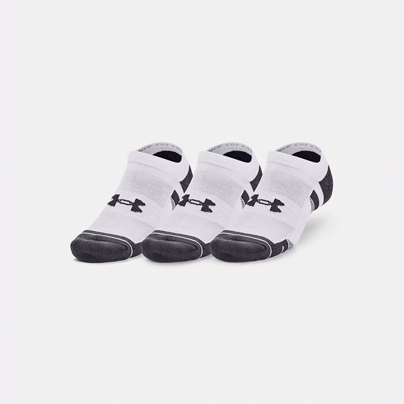 White and Grey Under Armour UA Performance Cotton Socks from O'Neills.