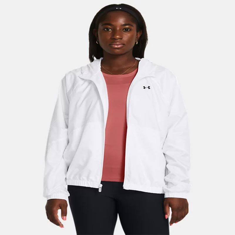 White Under Armour Women's UA Rival Sport Windbreaker from O'Neills