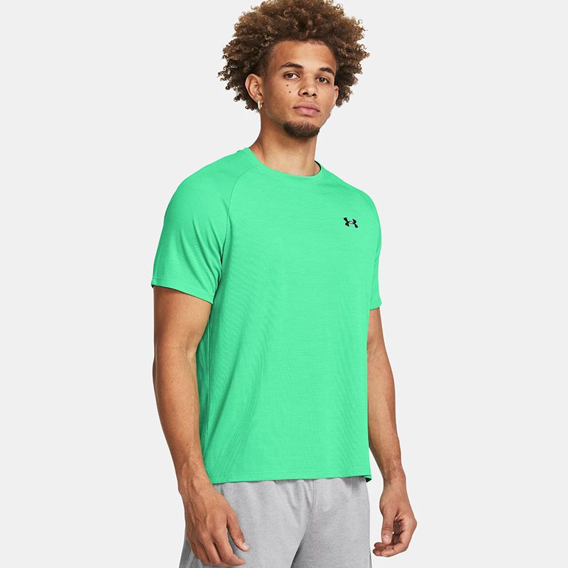 Green Under Armour Men's UA Tech™ Textured T-Shirt from O'Neill's.