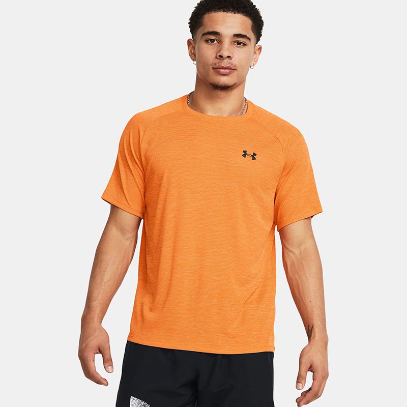 Orange Under Armour Men's UA Tech™ Textured T-Shirt from O'Neills