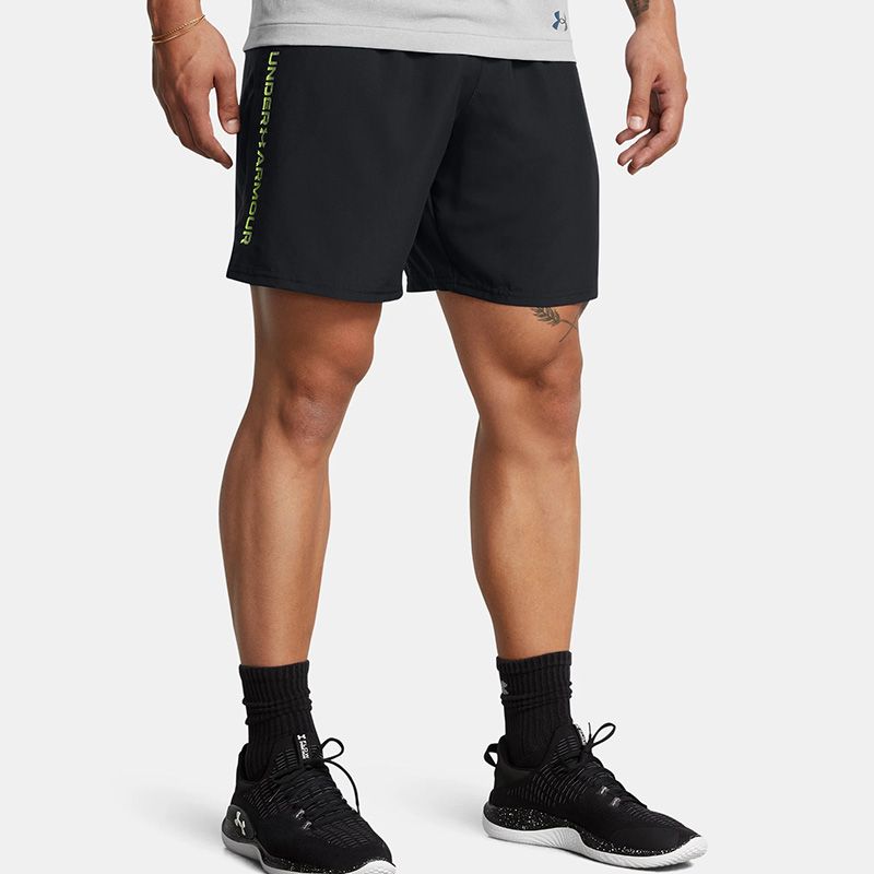 Black Under Armour Men's UA Woven Wordmark Shorts from O'Neills
