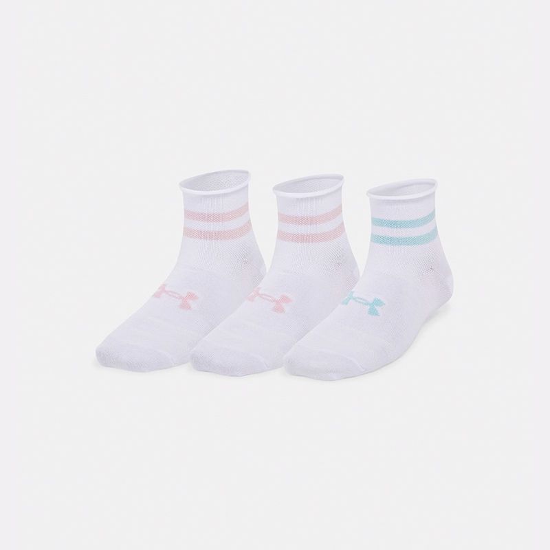 White and Blue / Pink  Under Armour UA Essential from O'Neills.