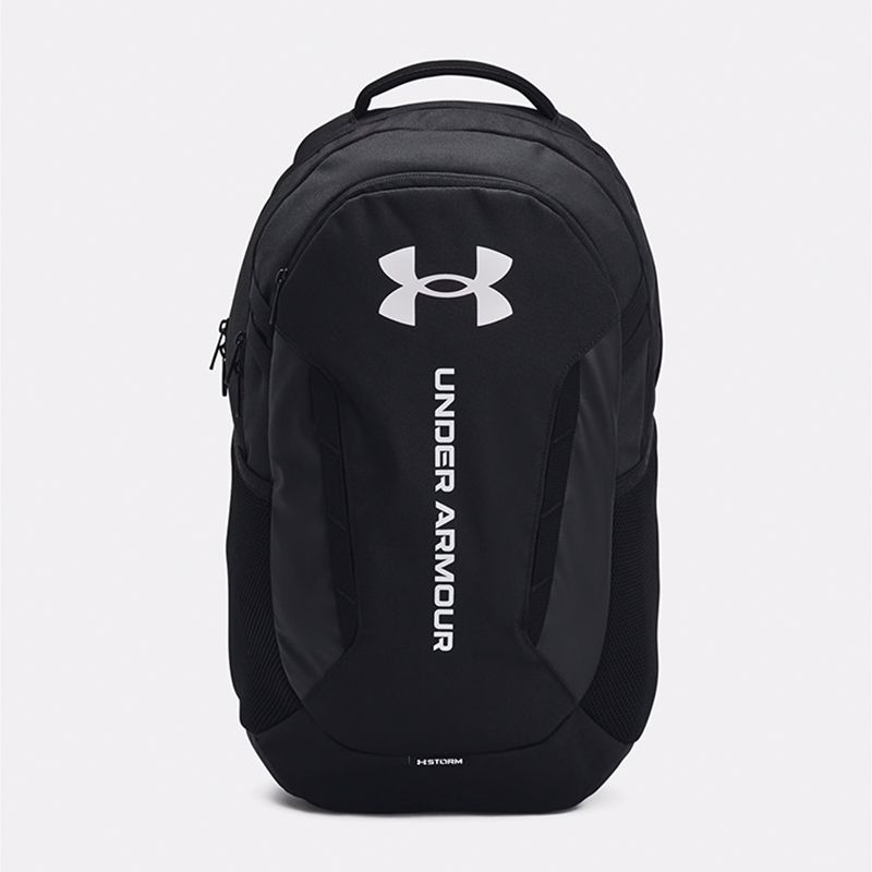 Black ands White Under Armour UA Hustle Sport 6.0 Backpack from O'Neills