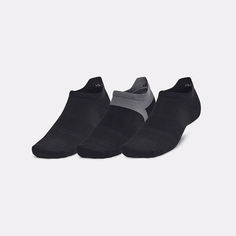 Black under Armour 3 pack of no show socks from O'Neills