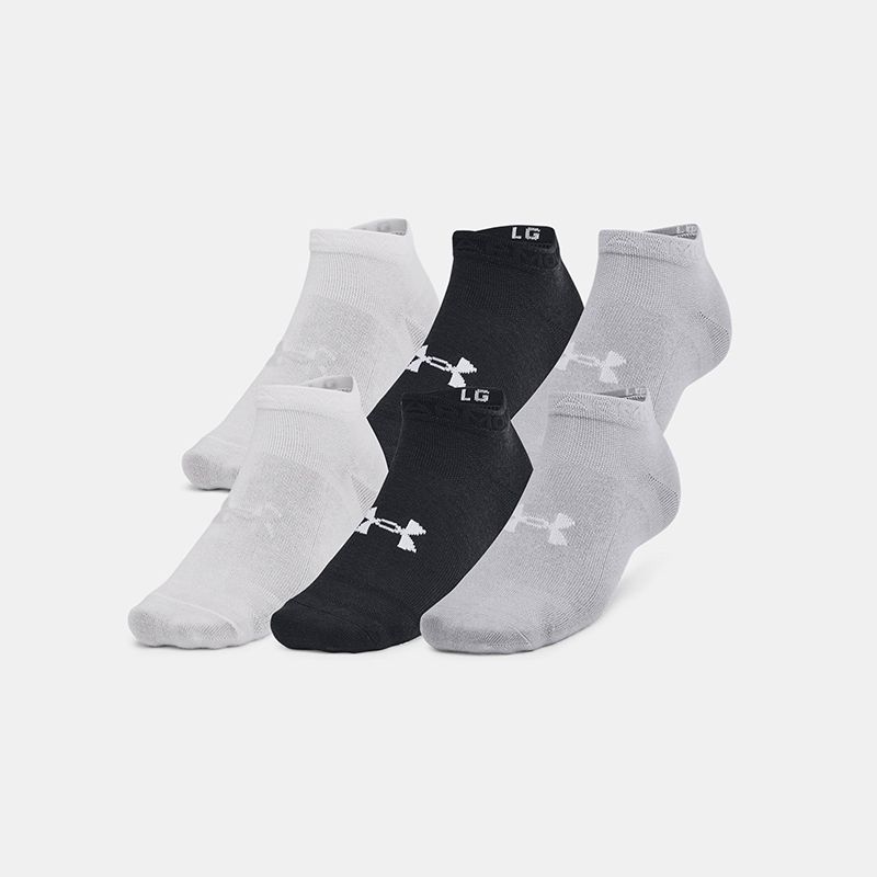 Black and Grey Under Armour UA Essential 6pk Low from O'Neills