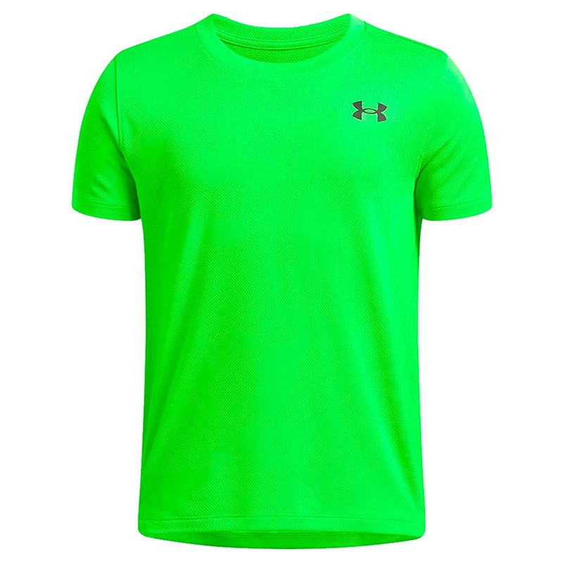 Green and Black Under Armour Kids' UA Tech™ Vent Jacquard T-Shirt from O'Neills