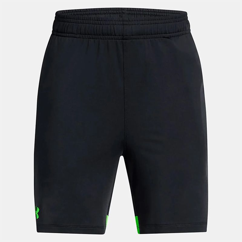 Black and Green Under Armour Kids' UA Tech™ Vent Jacquard Shorts from O'Neills