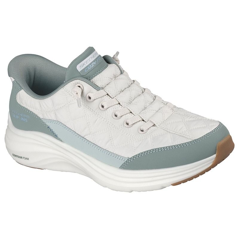 Women's Green Skechers Slip-ins: Contour Foam - Cozy Fit Trainers from O'Neills.