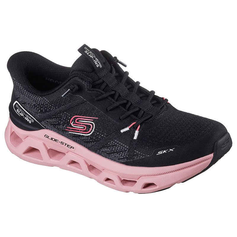 Women's Skechers Slip-ins: Glide-Step Altus - Fast Lane Trainers Black / Mauve From O'Neills