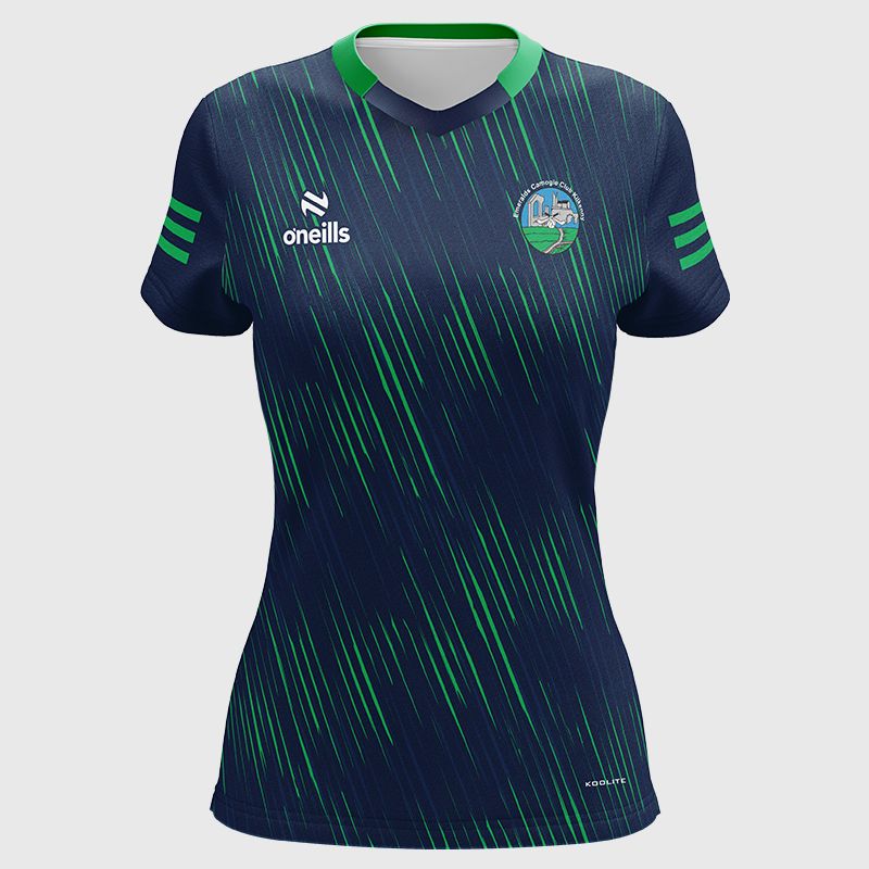 Emeralds Camogie Club Women's Fit Short Sleeve Training Top