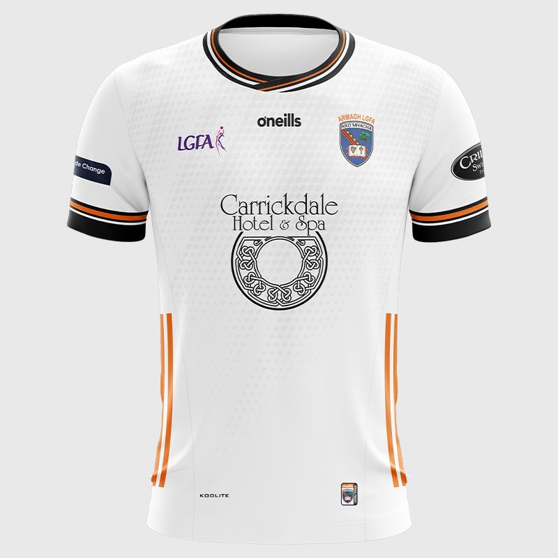 O’Neills White Armagh LGFA  Kids' Jersey from O’Neills.