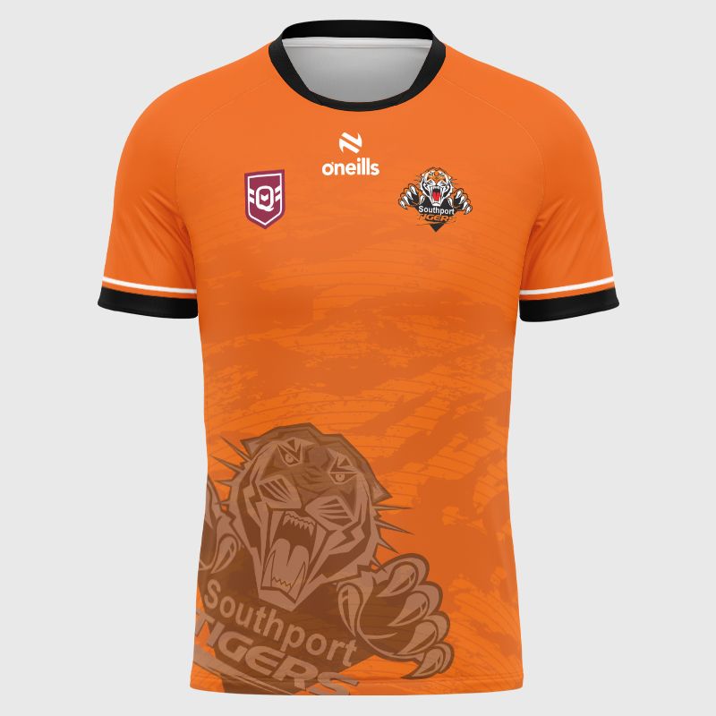 Southport Tigers Rugby League Kids' Printed Games Shirt