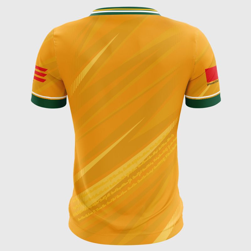 O’Neills Amber Antrim Camogie Player Fit Home Jersey 2025 by O’Neills.