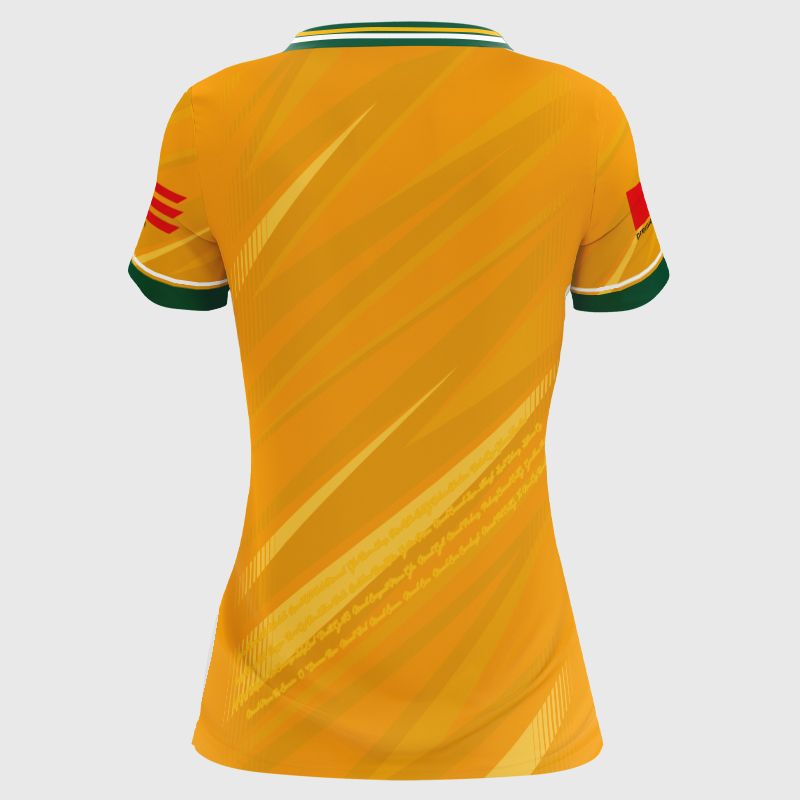O’Neills Amber Antrim Camogie Women’s Home Jersey 2025 by O’Neills.