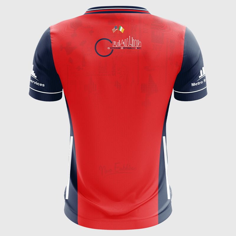 Red Shadow / Navy / White New York GAA Men's Goalkeeper Jersey 2025 from O’Neills Sportswear