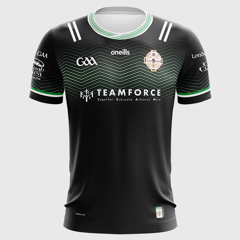 Black London GAA Men's Junior Football Goalkeeper Jersey from O'Neills.