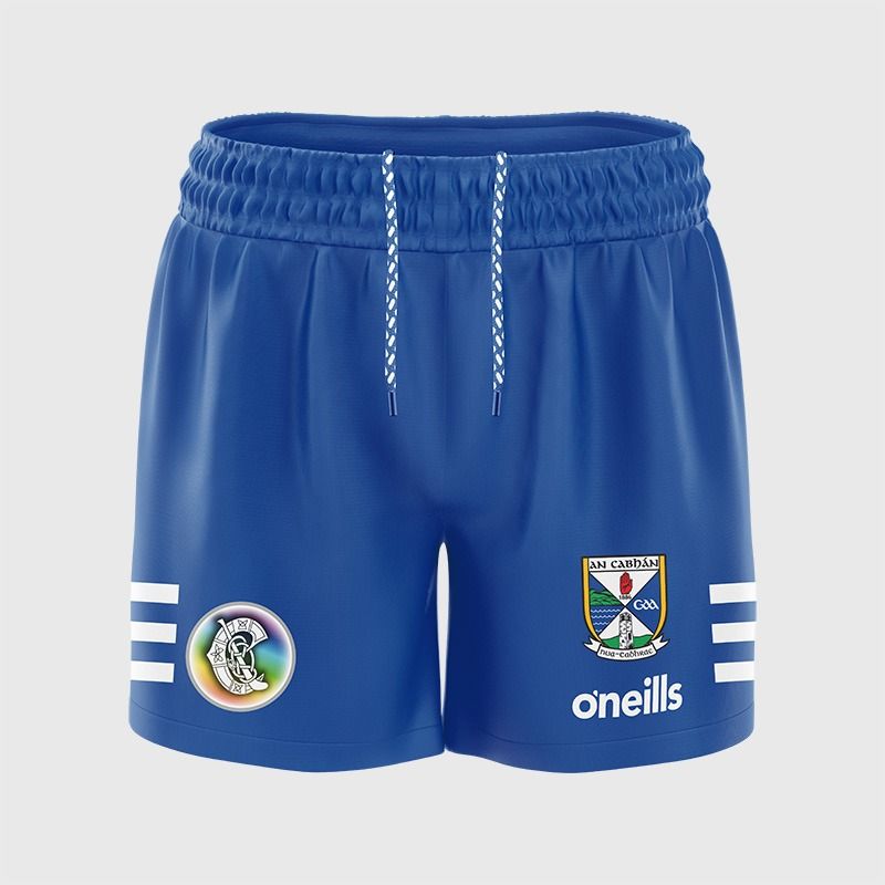 Royal Cavan Camogie Men's Home Shorts with stripe detail on leg by O’Neills.