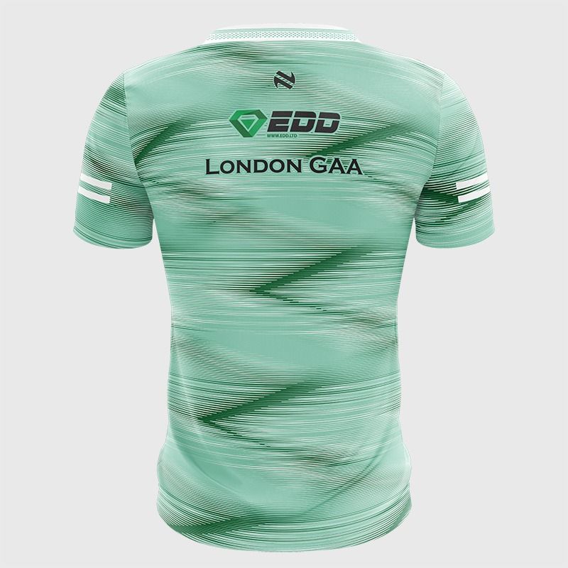 Green London GAA Player Fit Short Sleeve Training Top 2026 from O’Neills.