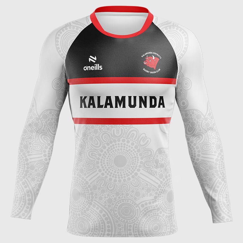 Kalamunda Bulls Rugby Club Kids' Printed Long Sleeve Games Shirt