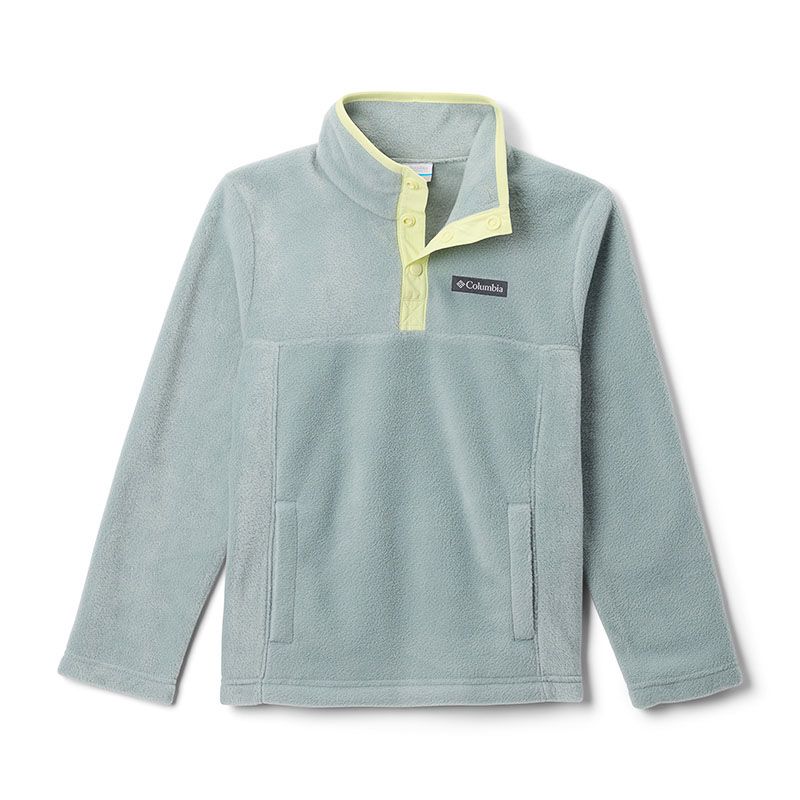 Light blue and yellow Columbia Kids' Steens Mountain™ II Half Snap Fleece Pull-Over from O'Neills