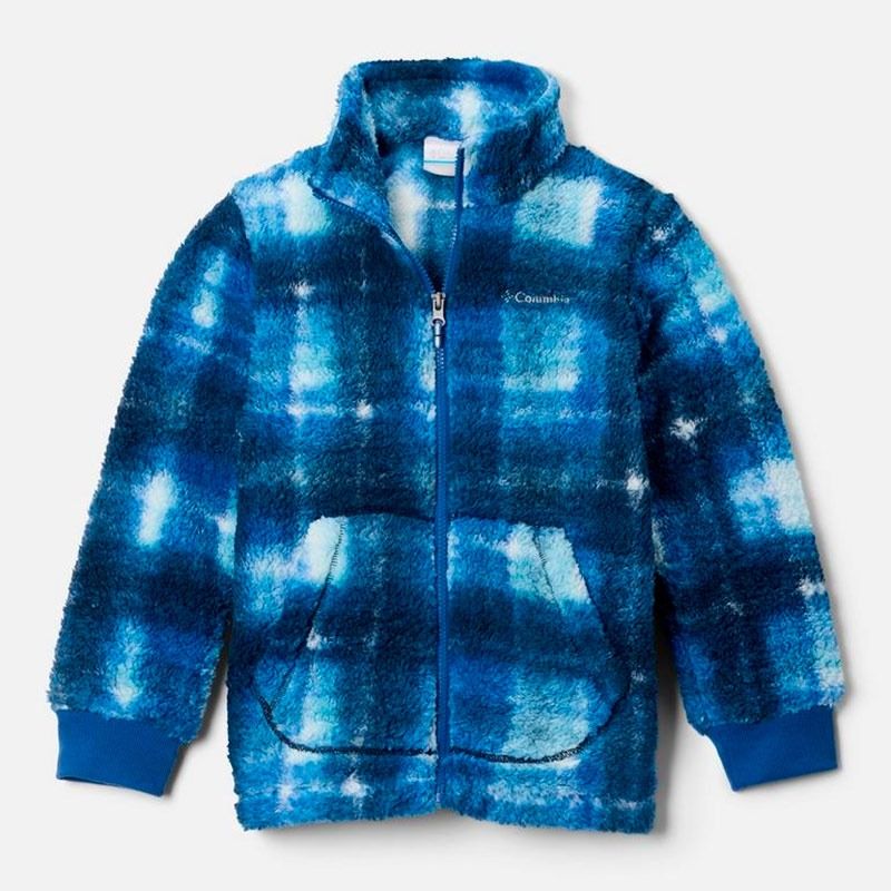 Kids' blue Columbia fleece full zip jacket from O'Neills.