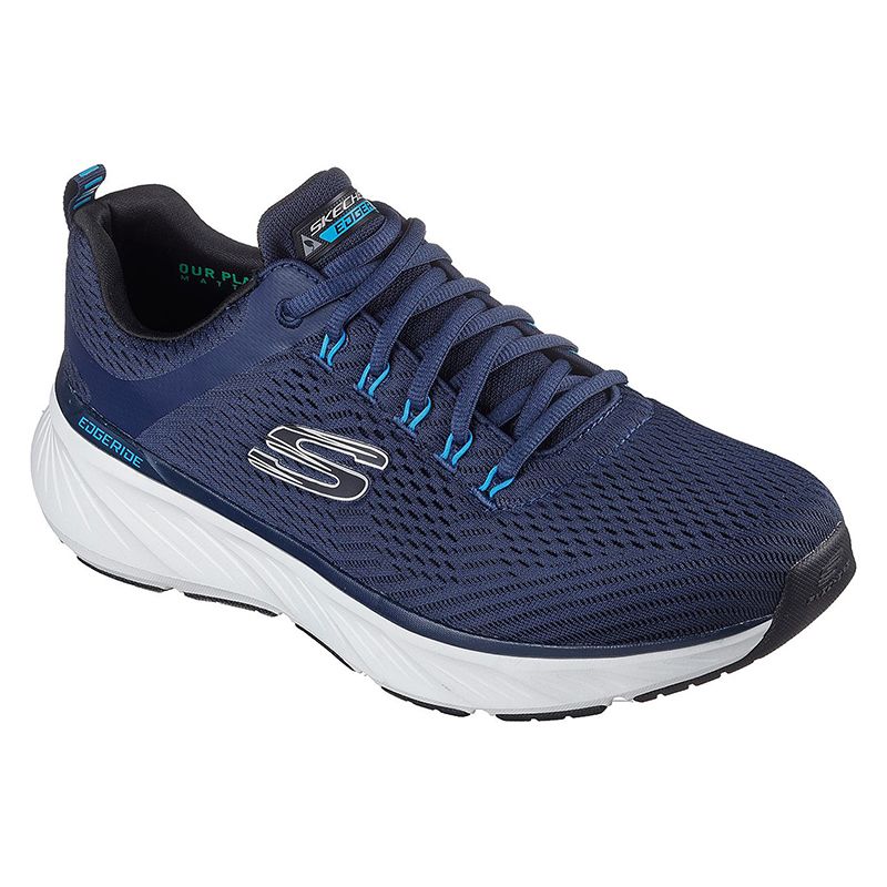 Navy blue and white Skechers Men's Edgeride - Contention Trainers from O'Neills