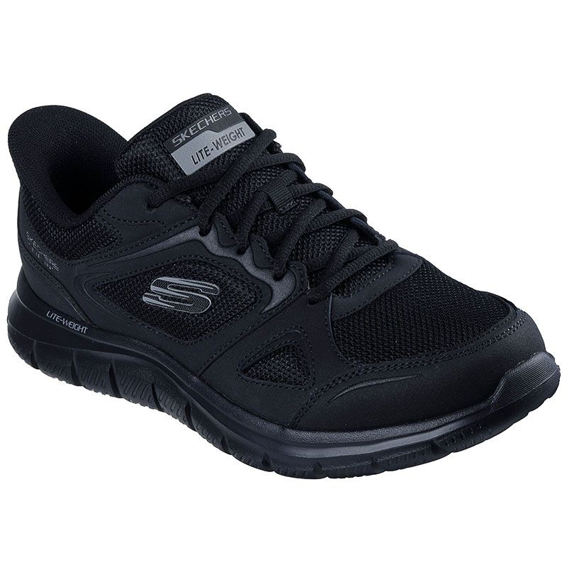 Men's  Skechers Slip-ins: Track - Ezral Trainers Black From O'Neills