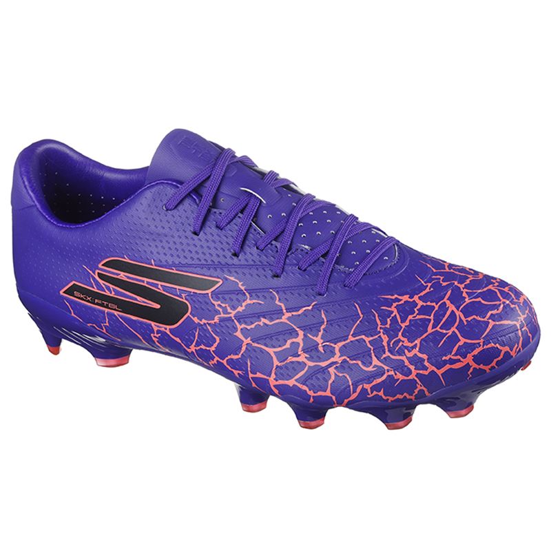 Purple Skechers Men's SKX_01 Gold FG Football Boots from O'Neills.