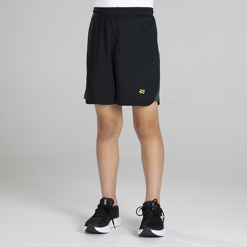Black Kid's Phantom Soccer Shorts with elasticated waistband and O’Neills branding.
