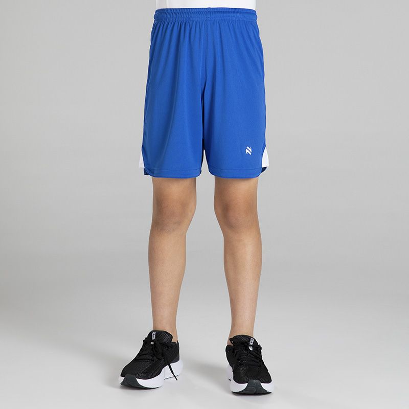 Blue and White Kid’s Phantom Soccer Shorts with elasticated waistband and O’Neills branding.