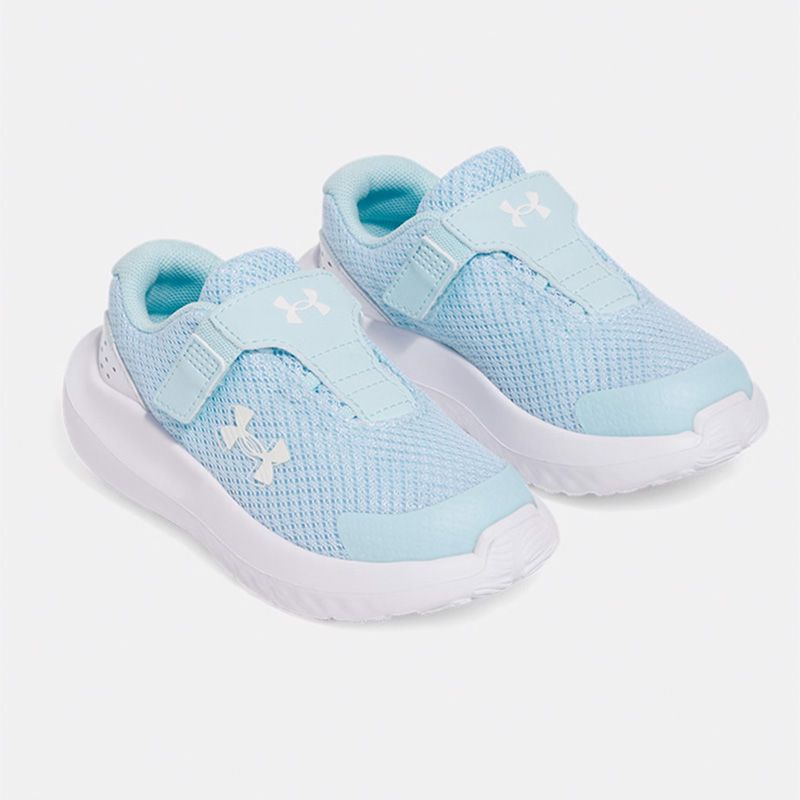 Light Blue Under Armour Kids' Surge 4 Infant Running Shoes from O'Neills
