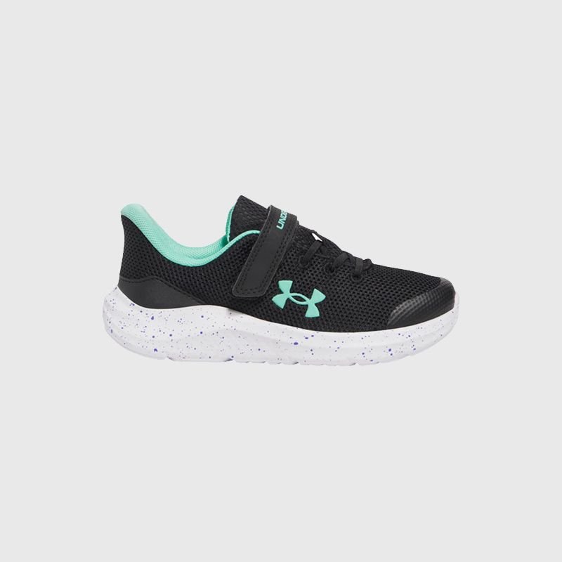 Kids' Under Armour Pursuit 4 shoes in black from O'Neills.