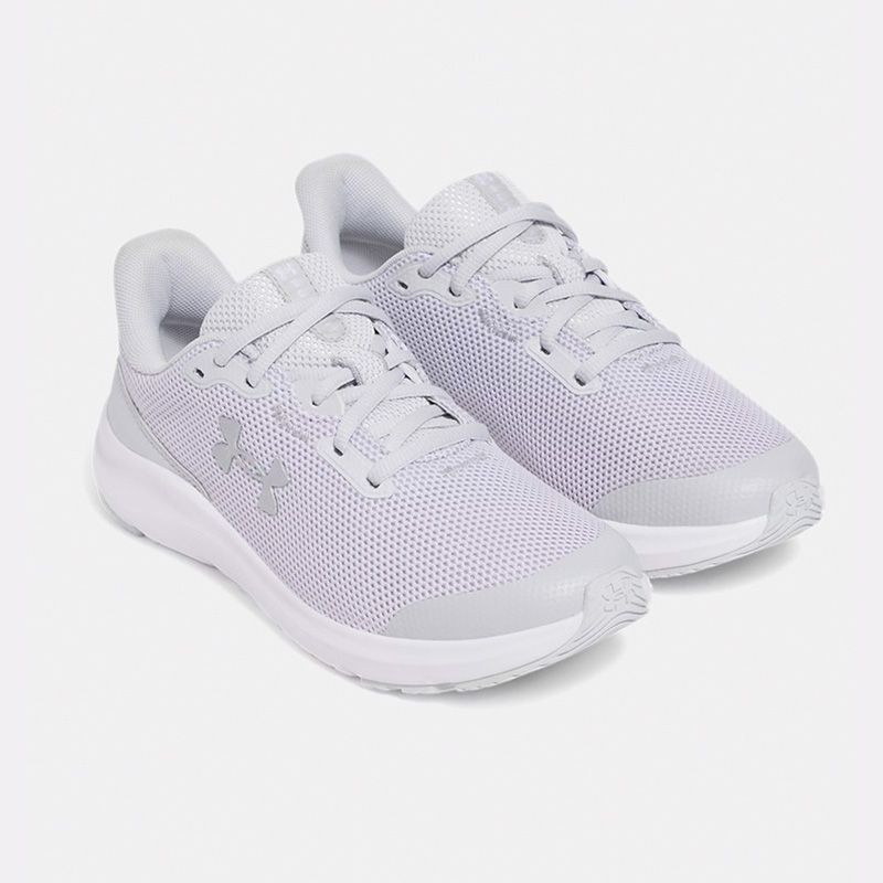 Halo Grey Under Armour Kids' Pursuit 4 Youth Running Shoes from O'Neills.