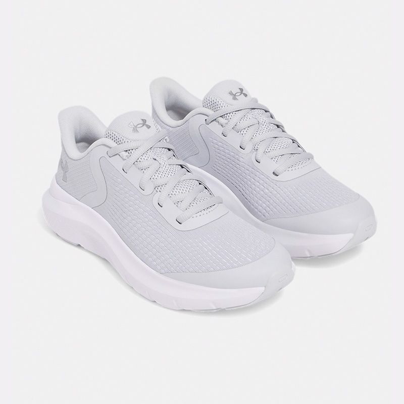 Grey / White Under Armour Kids' Rogue 5 Youth Running Shoes Halo from O'Neills.