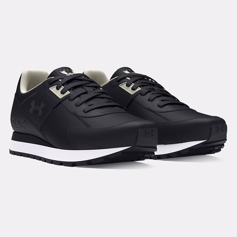 Men's black Essential running shoes from O'Neills.