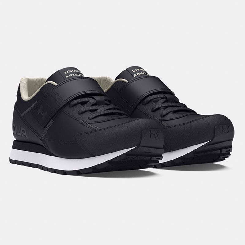 Black and White Under Armour Kids' UA Essential Junior Running Shoes from O'Neills
