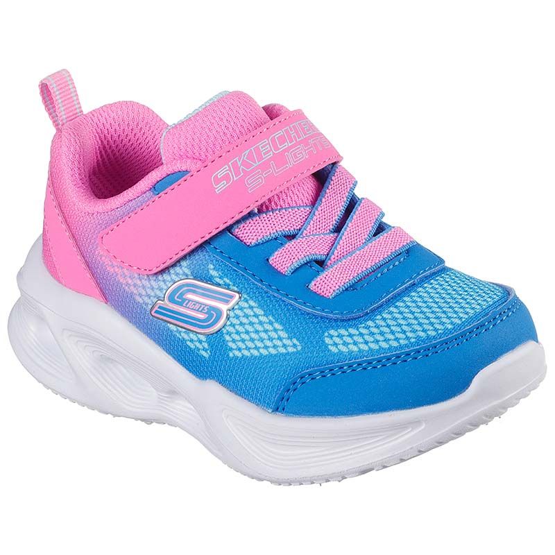 Pink Skechers Kids' S-Lights: Sola Glow - Ombre Deluxe Infant Trainers from O'Neills.
