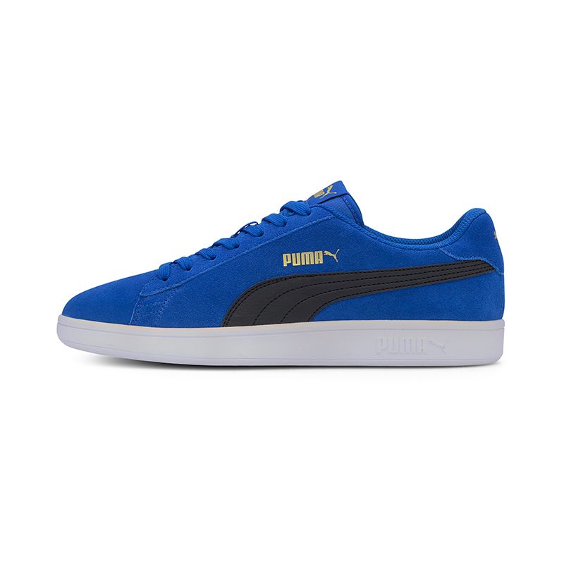 Blue and navy Puma men's sport style shoe with a soft suede upper from O'Neills.