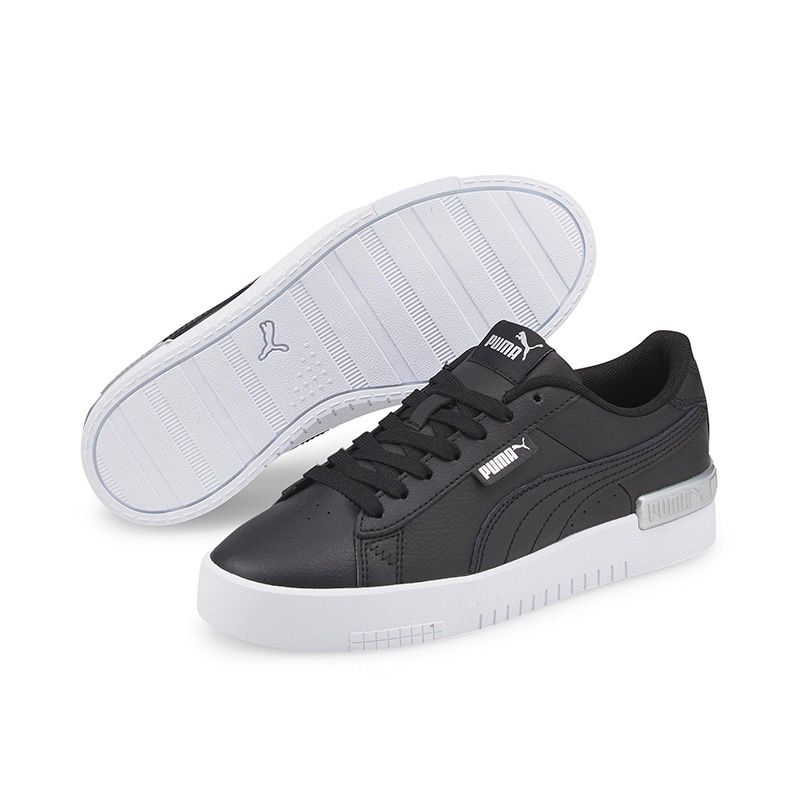 Black / Silver Puma Kids' Jada GS Trainers with a Rubber midsole from O'Neills.
