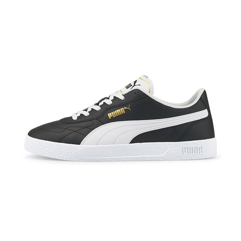 Black and white Puma Men's trainers with a smooth leather upper from O'Neills