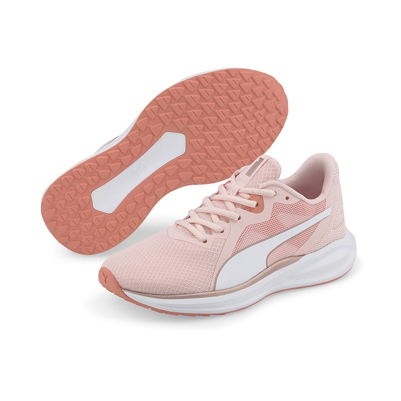 Kids' Pink Puma Twitch Runner Trainers, with upper mesh from O'Neills.