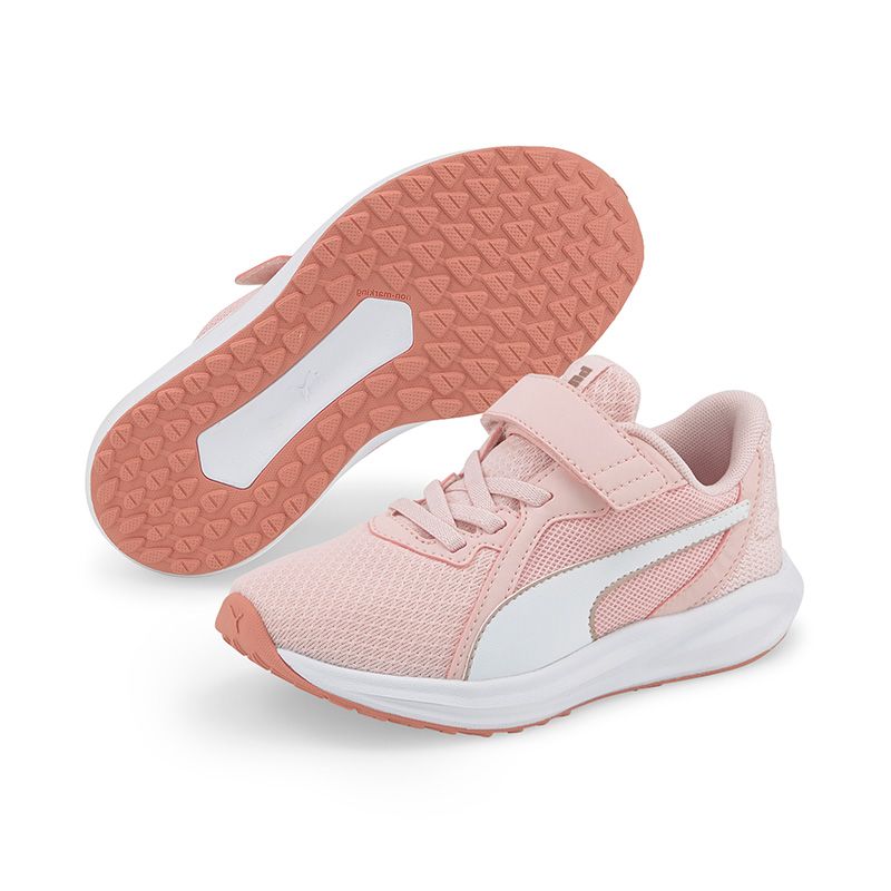 Kids' Pink Puma Twitch Runner Trainers, with breathable upper mesh from O'Neills.