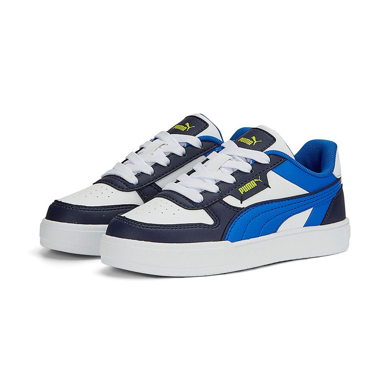 White / Blue / Navy / Lime Puma Kids' Caven Dime PS Trainers from o'neills.