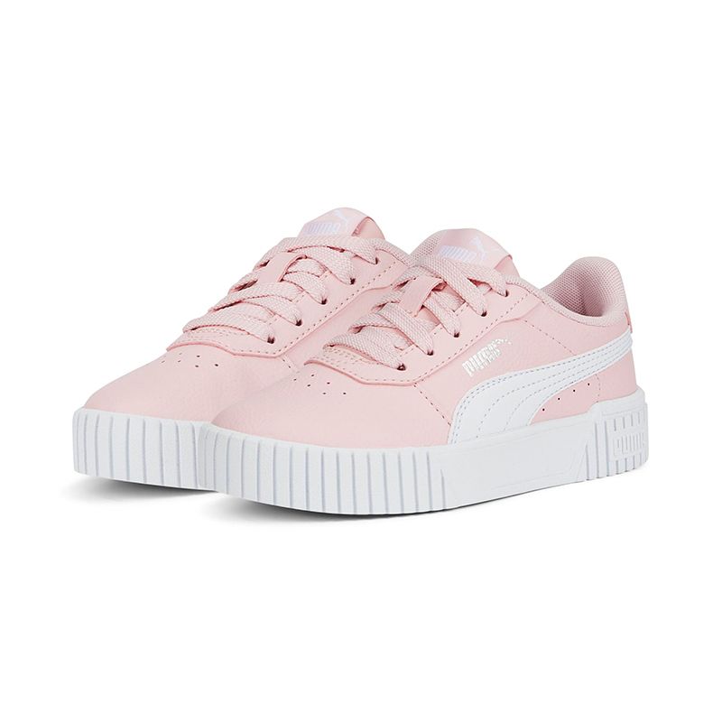 Pale Pink / White Puma Kids' Carina 2.0 PS Sneakers with Rubber midsole from O'Neills.
