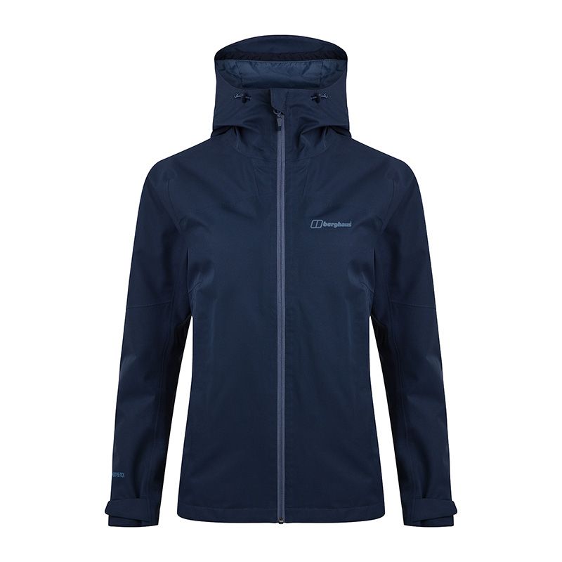 Navy Berghaus Women's Fellmaster Interactive Waterproof Jacket, with adjustable hood from O'neills 